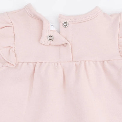LONG SLEEVE SWEATSHIRT WITH LEGGINGS - VEILED PINK BOWS