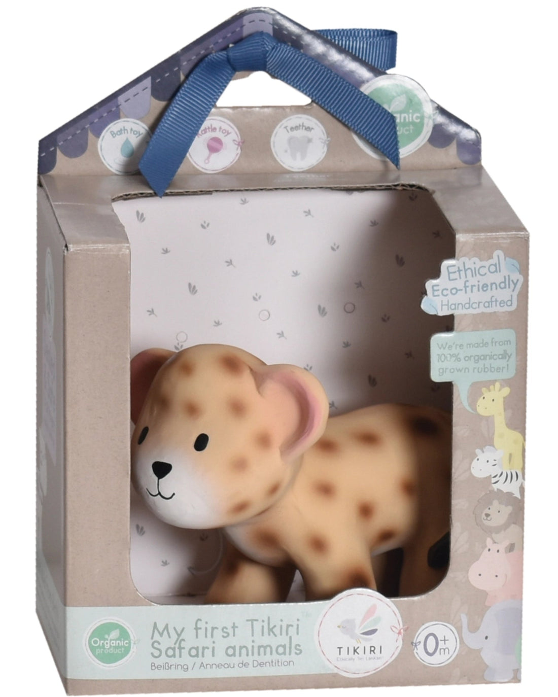 LEOPARD NATURAL RUBBER TEETHER