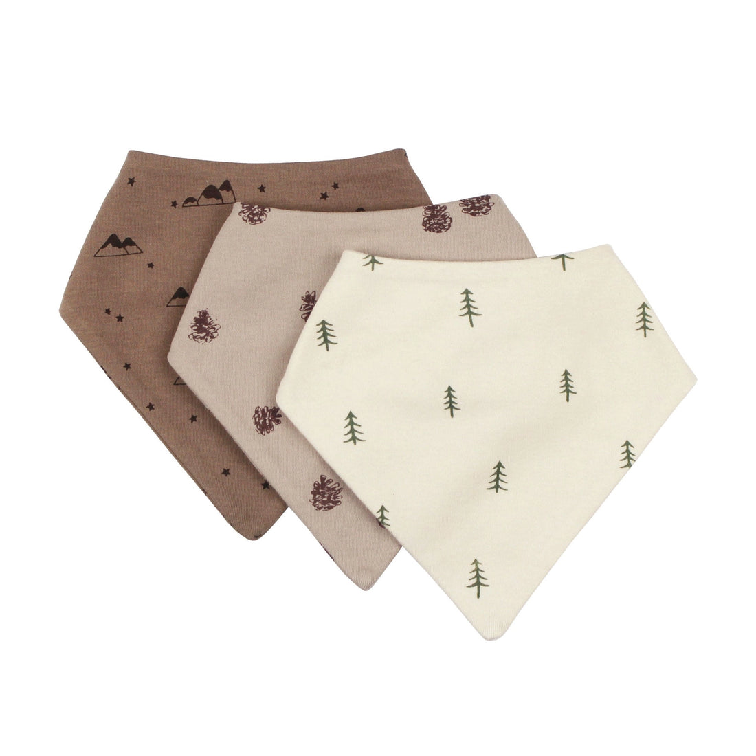 ORGANIC BANDANA BIB 3-PACK - PINE &amp; PEAK
