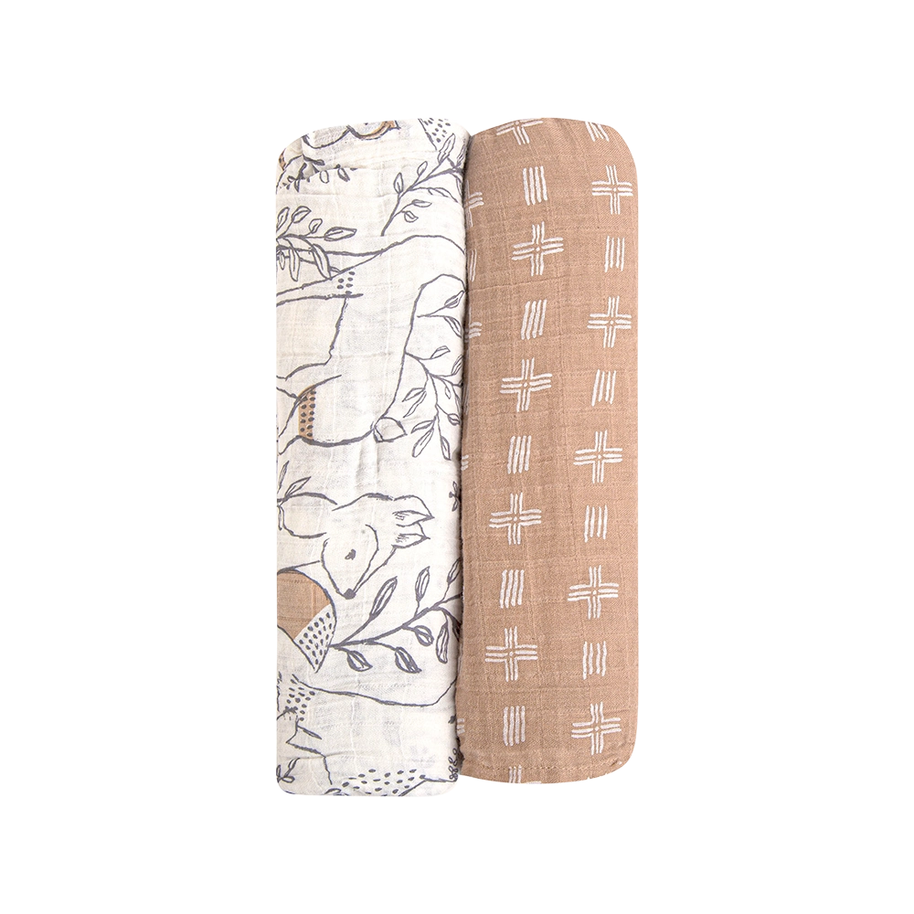 EZRA 2 PC. SWADDLE WRAPS