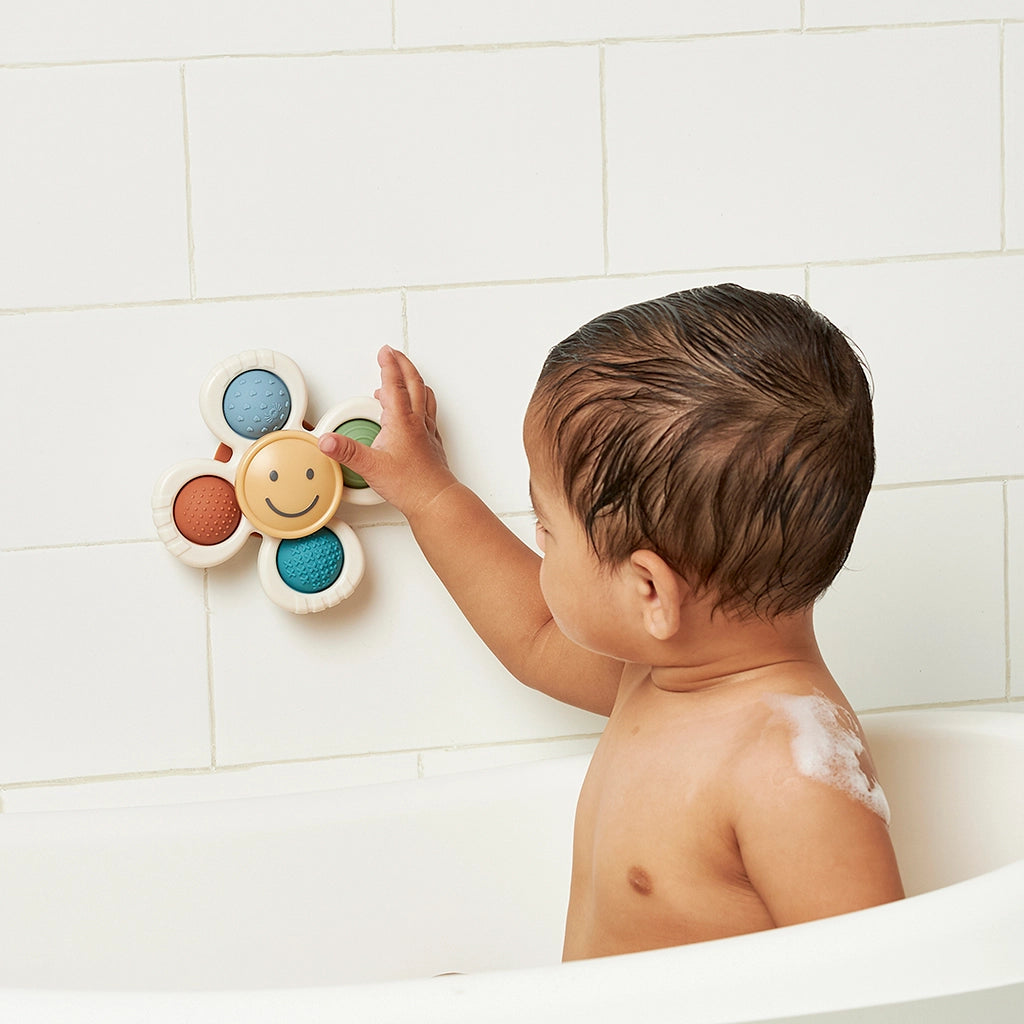 SMILY FACE - POP &amp; WHIRL, BATH + TRAVEL TOY
