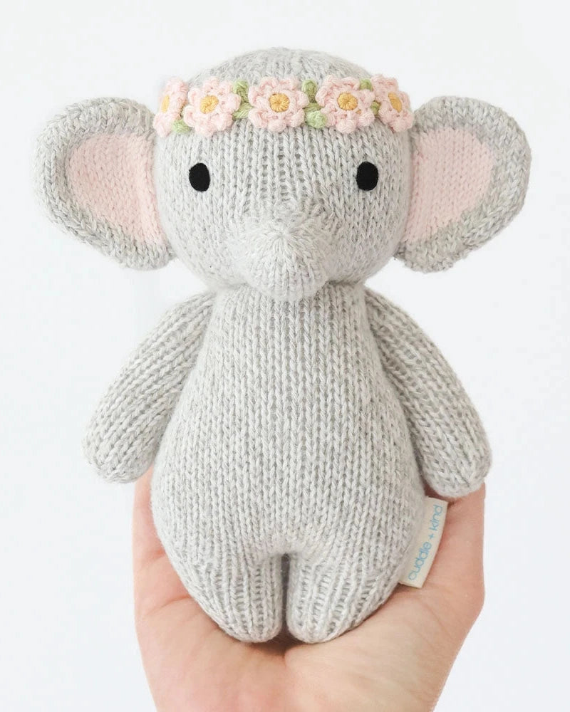 CROCHET FLORAL BABY ELEPHANT