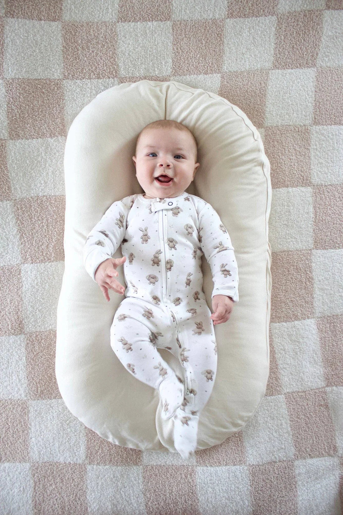 BUNNY SHADOW ONESIE - ORGANIC COTTON