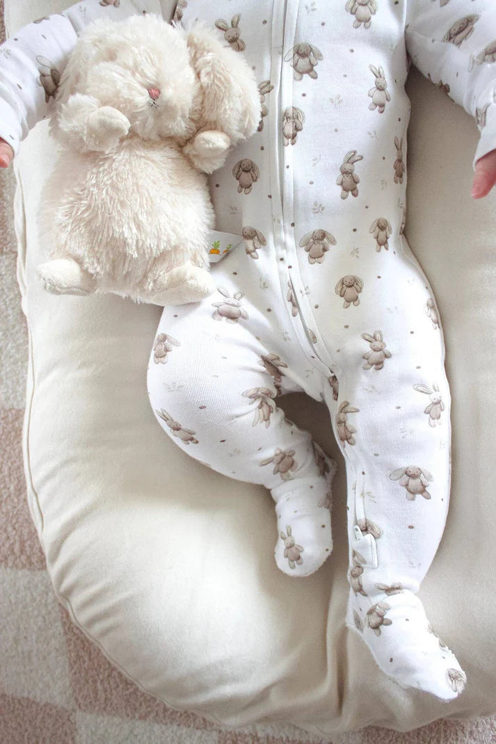 BUNNY SHADOW ONESIE - ORGANIC COTTON