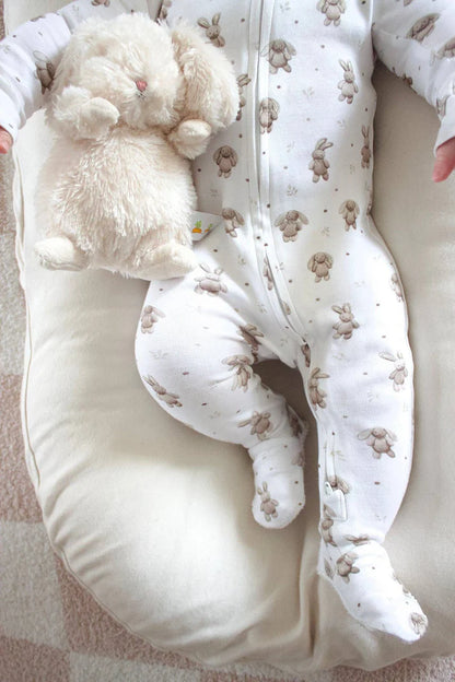 BUNNY SHADOW ONESIE - ORGANIC COTTON