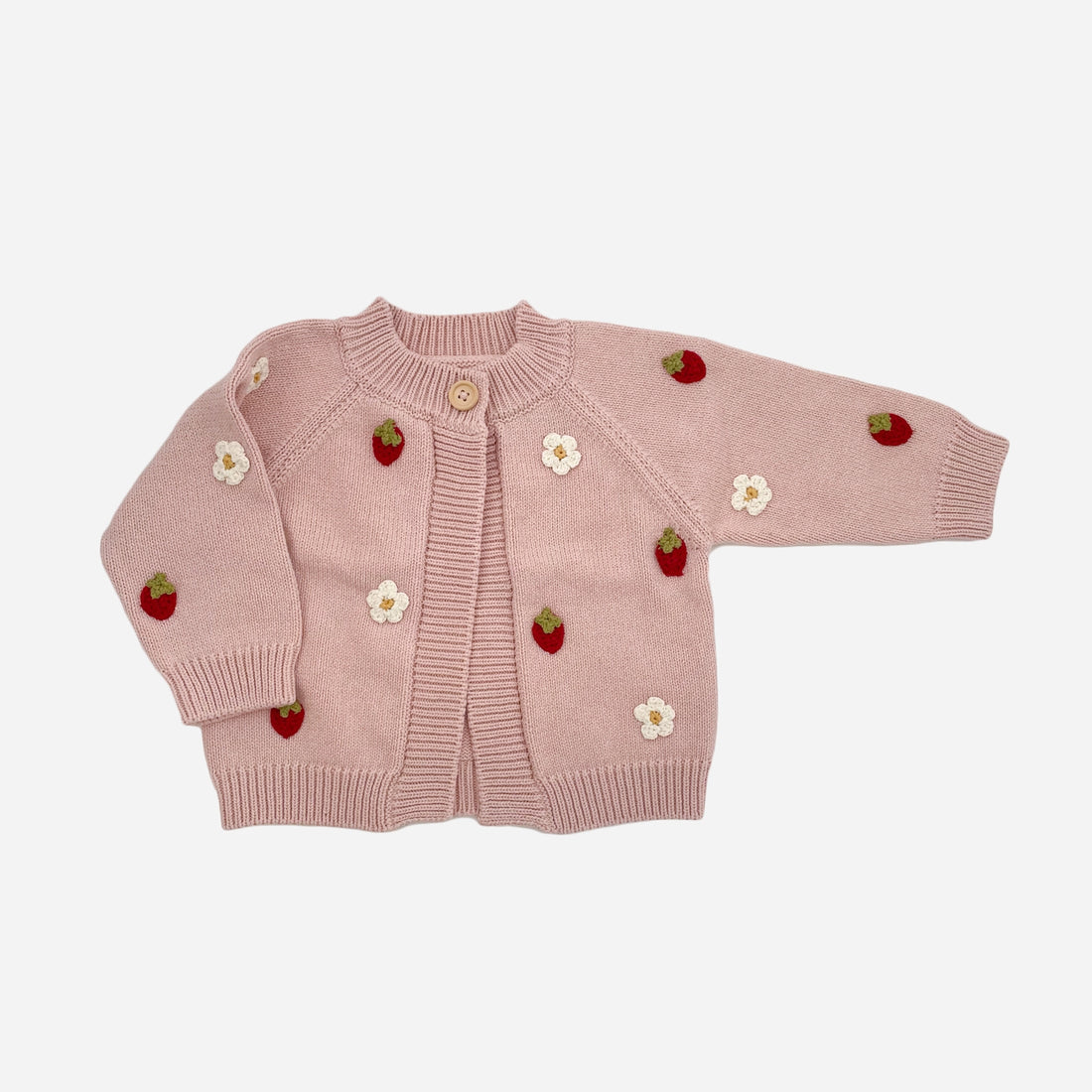 STRAWBERRY FLOWER CARDIGAN