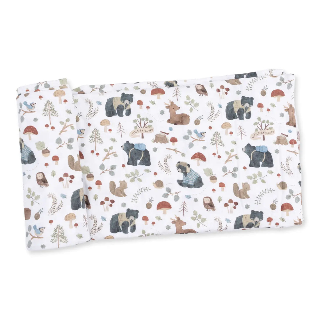 SWADDLE BLANKET - GREEN SOUTHERN WOODLAND