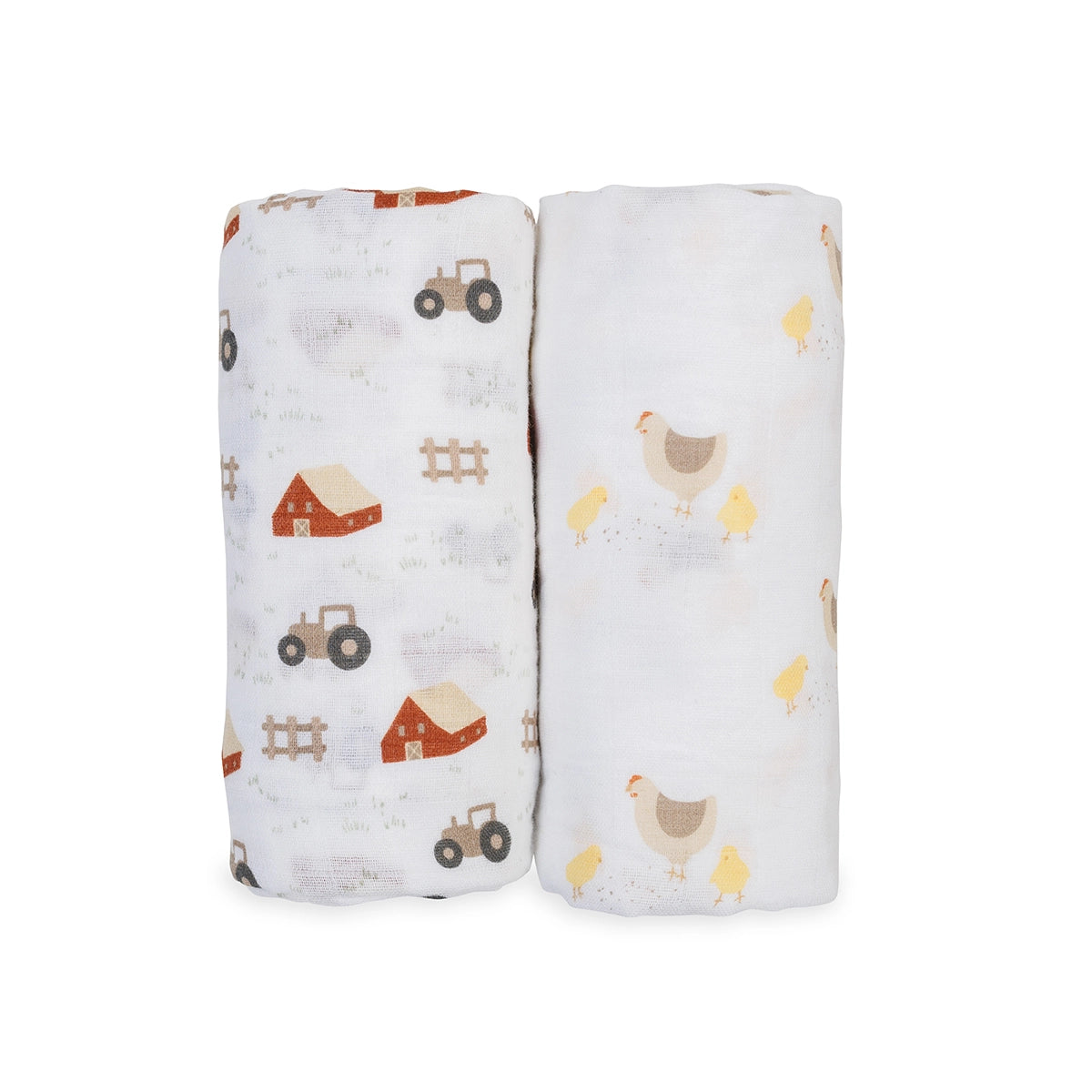 BARNYARD MUSLIN SWADDLE - 2 PACK