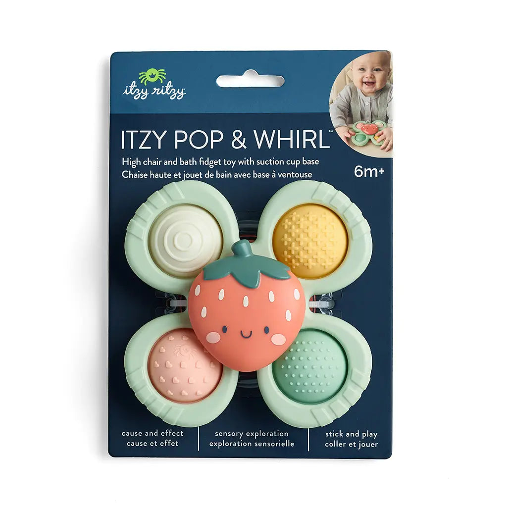 STRAWBERRY - POP &amp; WHIRL, BATH + TRAVEL TOY