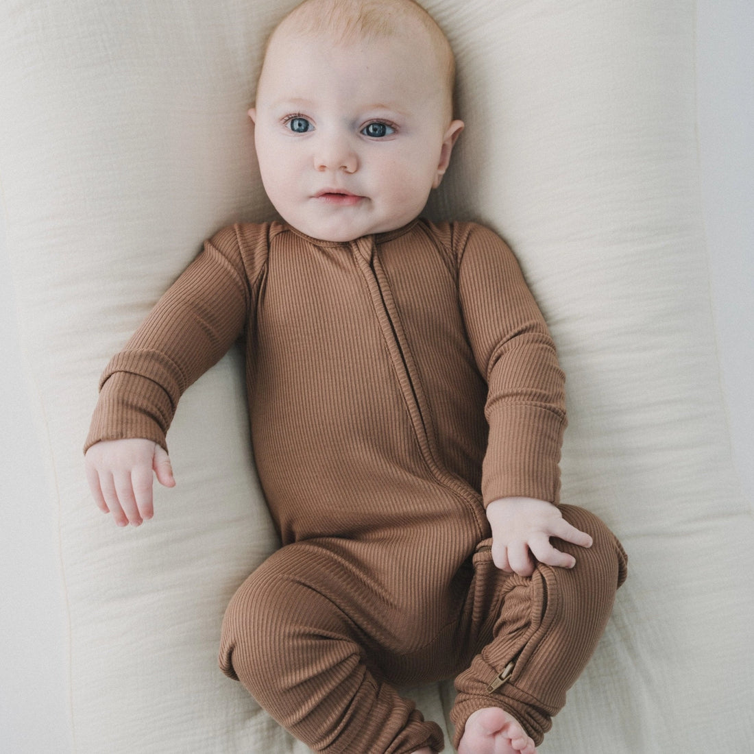 MOCHA ZIPPER ROMPER