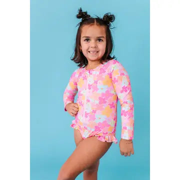 BLOSSOM ONE PIECE RASH GUARD