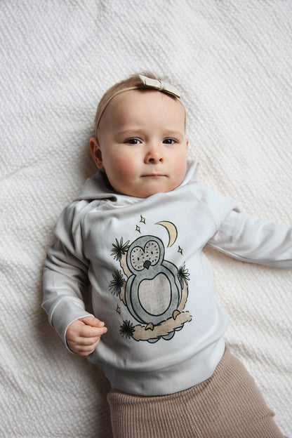 KIDS ORGANIC HOODIE - OWL HOO?