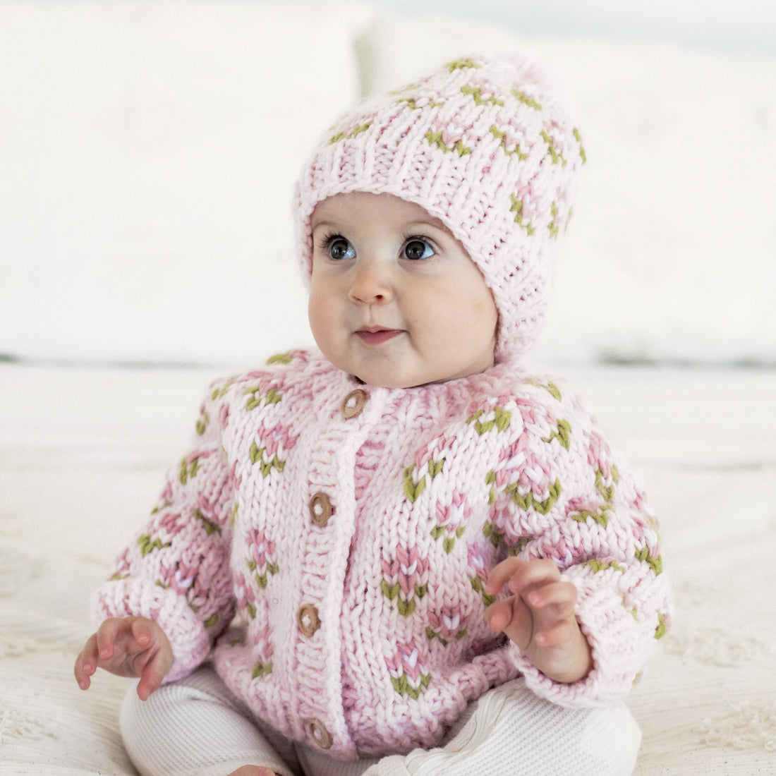 BITTY BLOOMS CARDIGAN SWEATER