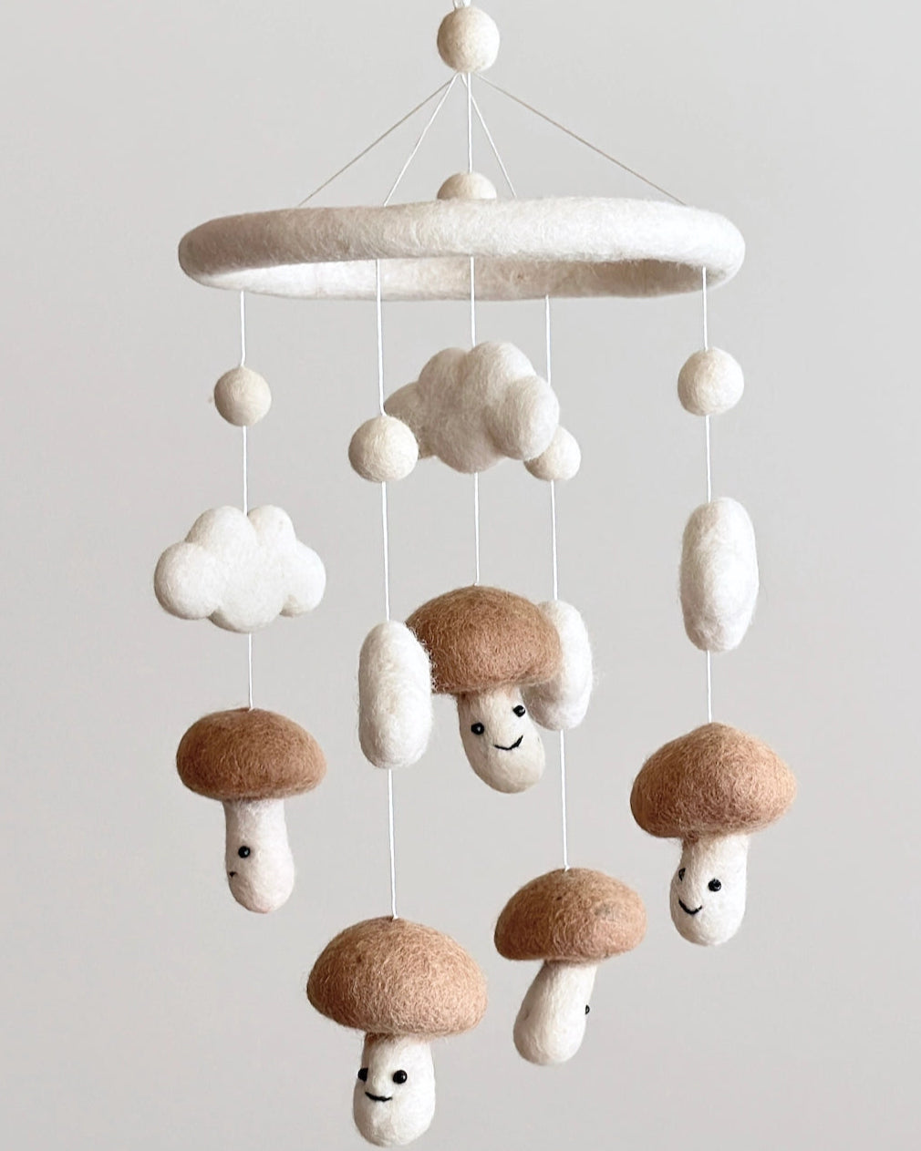 MUSHROOM BABY MOBILE