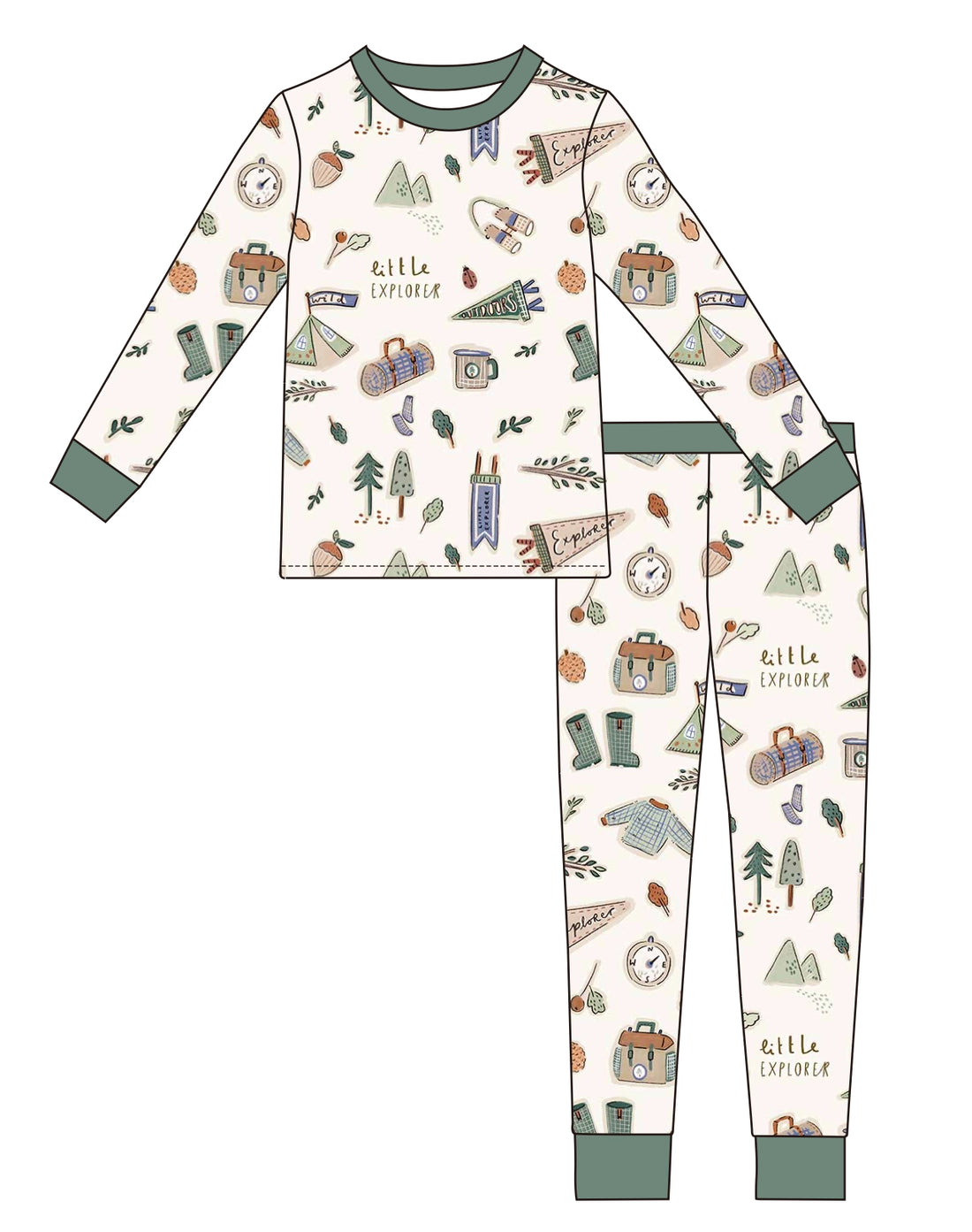LITTLE EXPLORER BAMBOO PJ SET