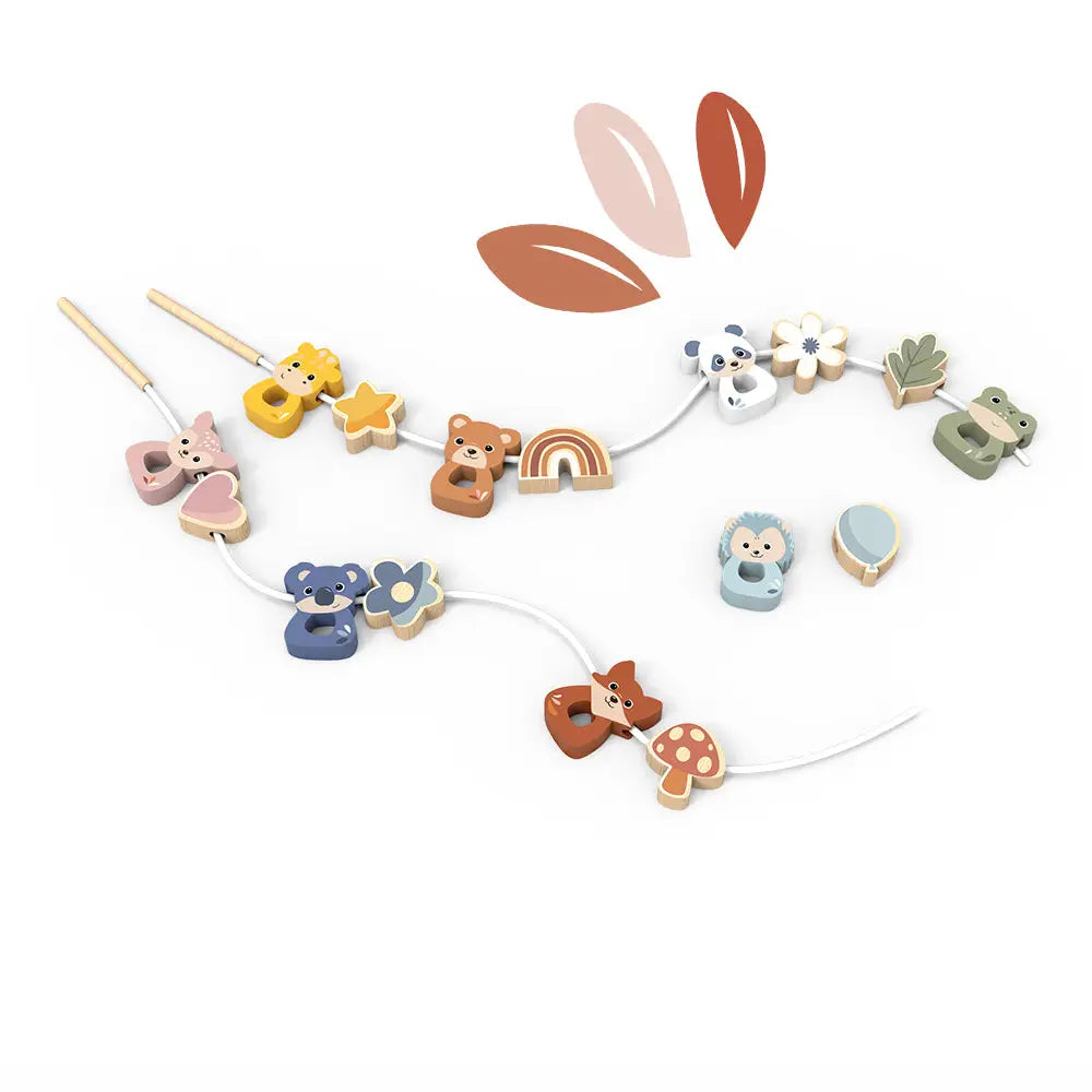 WOODEN LACING BEADS