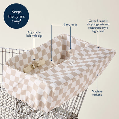 ITZY SHOPPING CART COVER - CHECKERBOARD