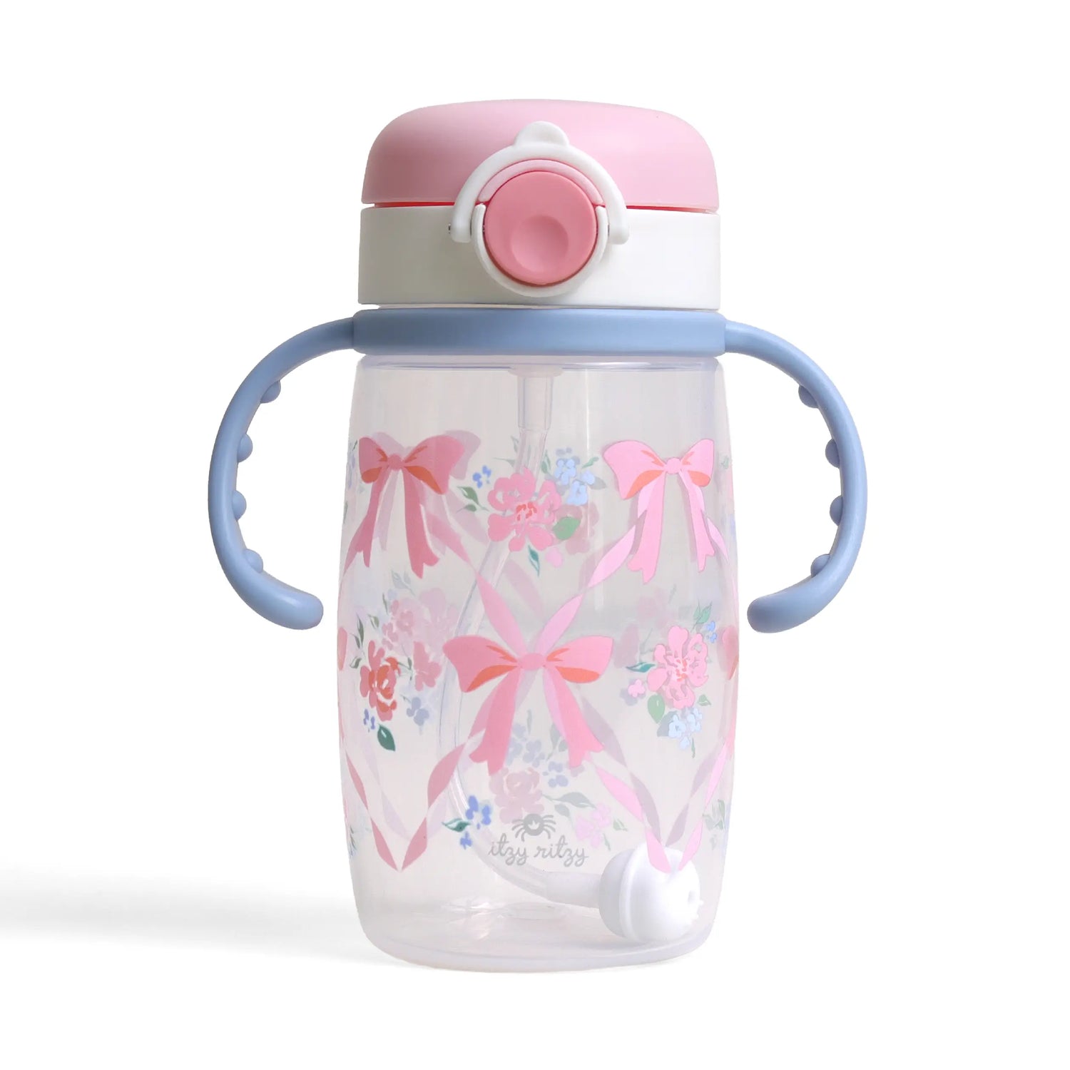 ITZY SIPS STRAW CUP - RIBBONS + ROSES