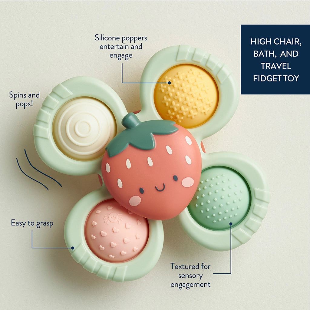 STRAWBERRY - POP &amp; WHIRL, BATH + TRAVEL TOY