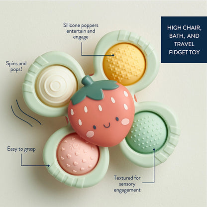 STRAWBERRY - POP &amp; WHIRL, BATH + TRAVEL TOY