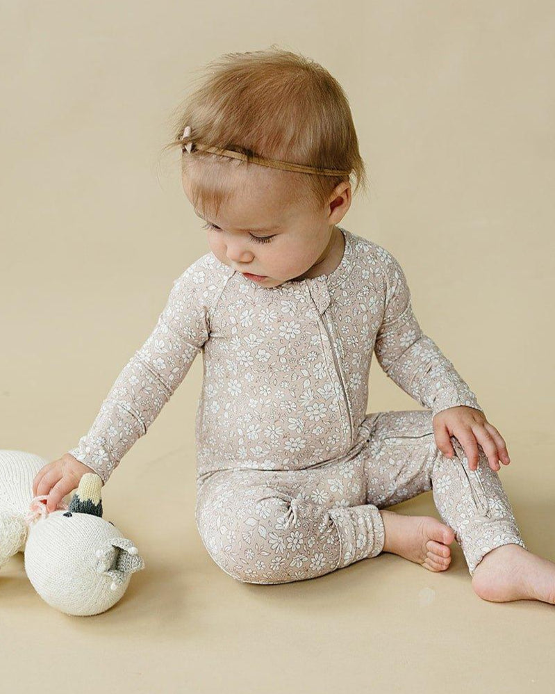 DAINTY DITSY ONESIE - BAMBOO