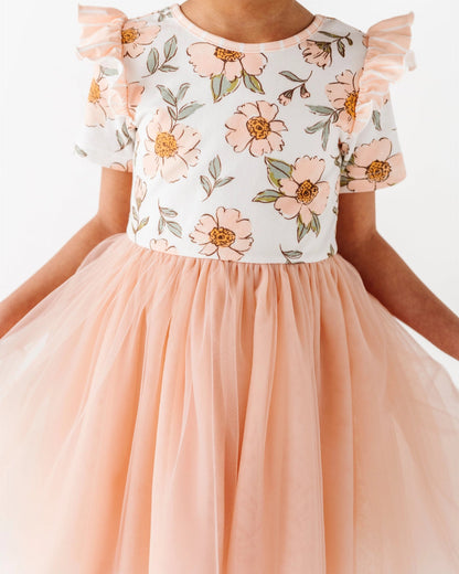 SWEET PEONIES TULLE DRESS