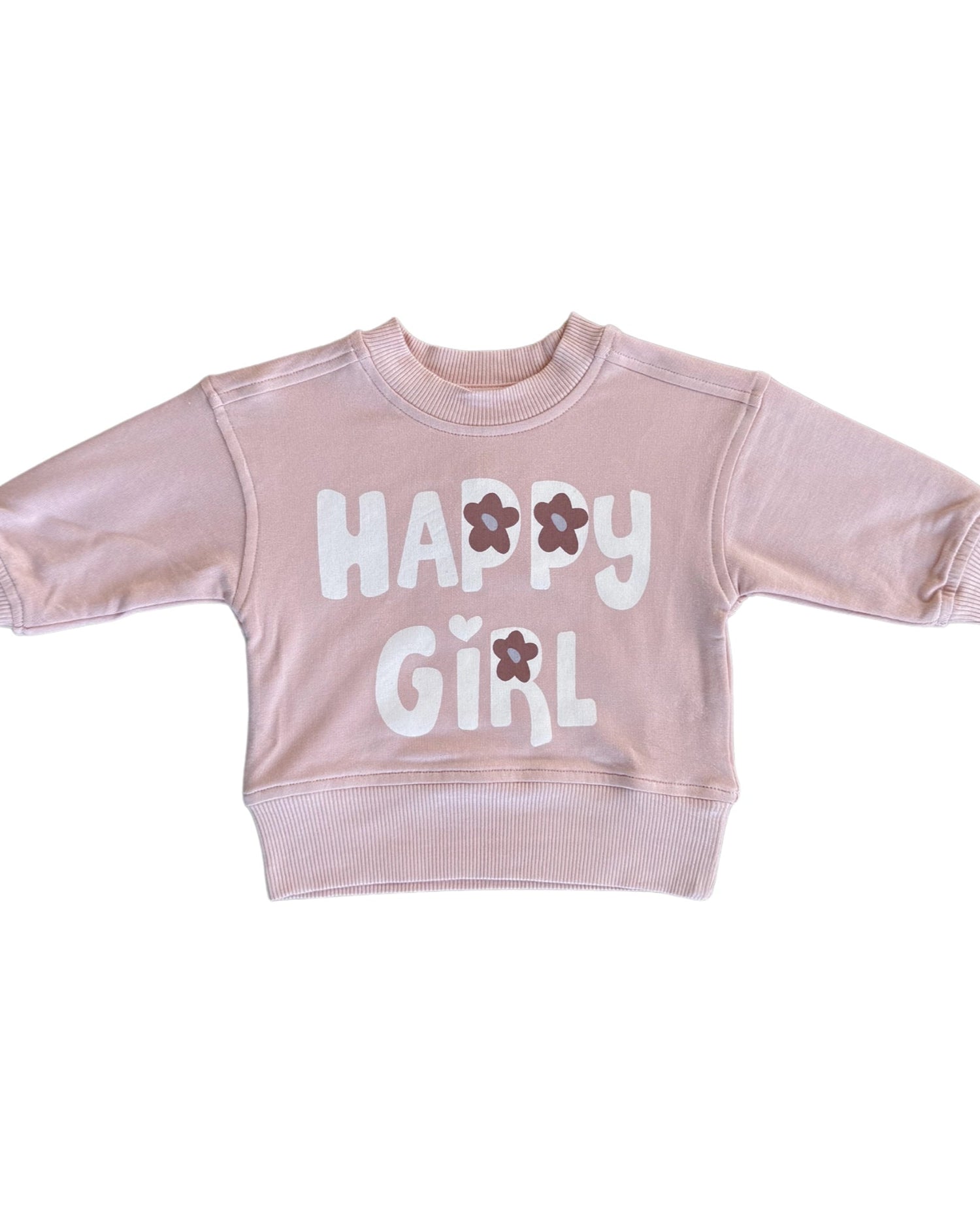 HAPPY GIRL BOXY SWEATSHIRT