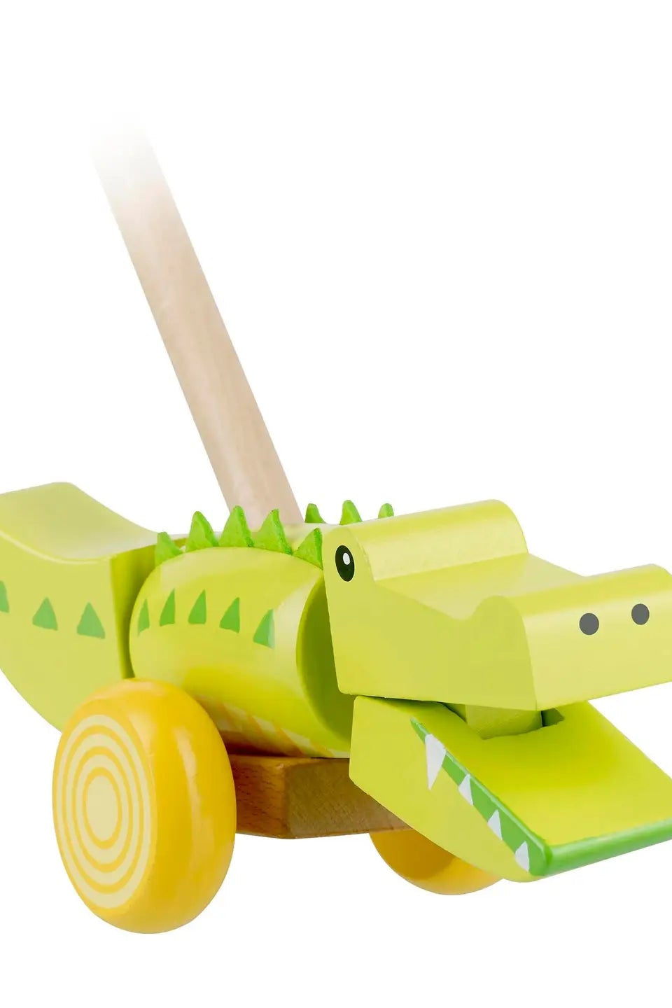 CROCODILE WOODEN PUSH ALONG TOY