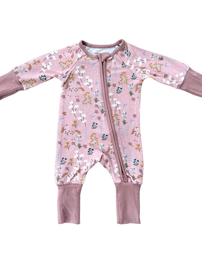 ZIP BAMBOO ROMPER - UNICORN