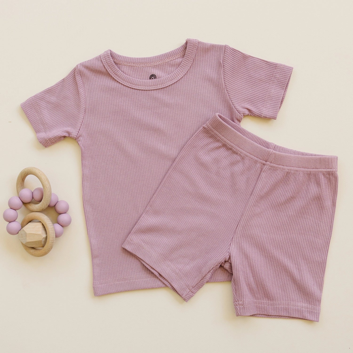 BERRY RIBBED BAMBOO TODDLER SET
