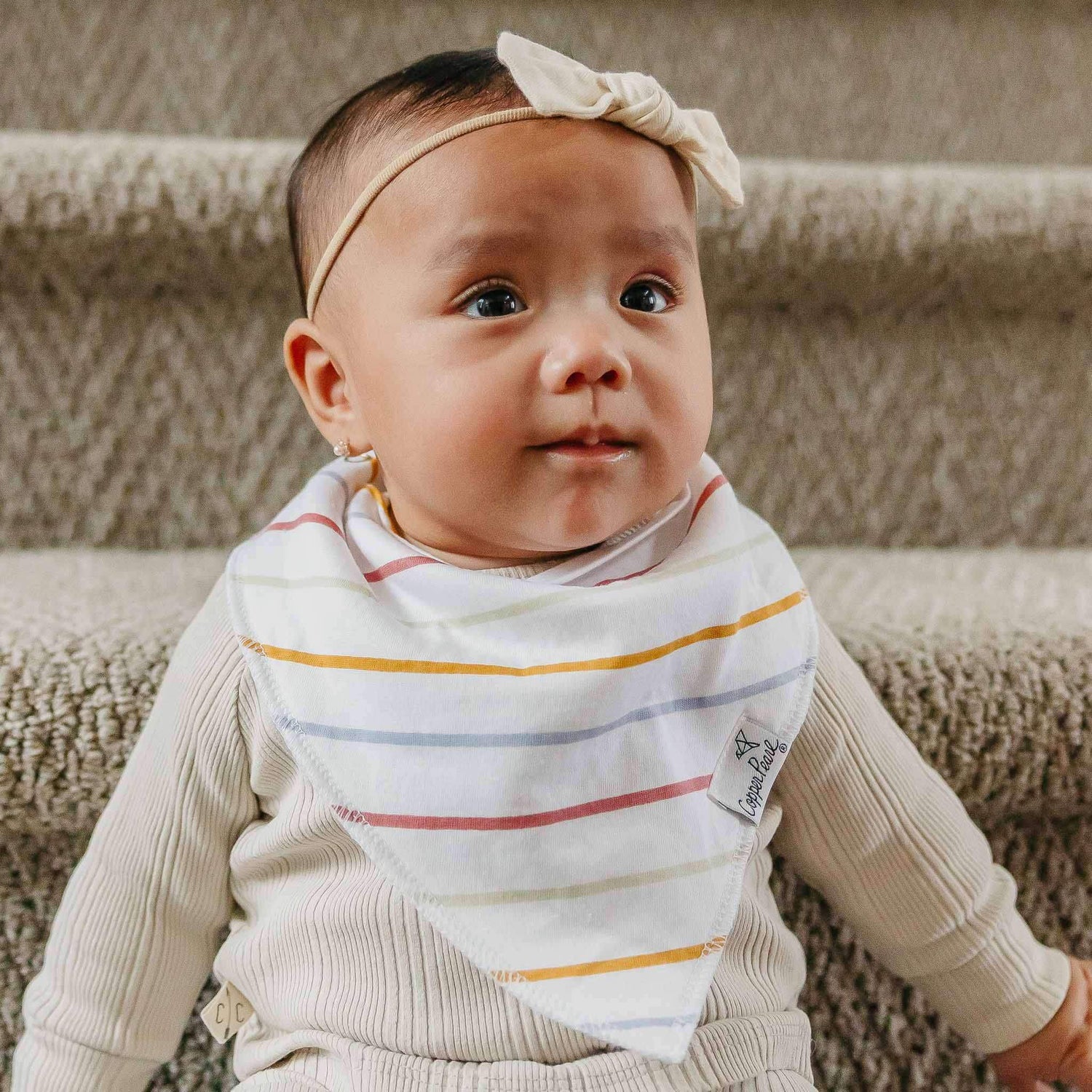 BABY BANDANA BIBS - OLIVE