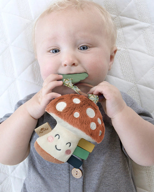 ITZY PAL PLUSH + TEETHER - MUSHROOM