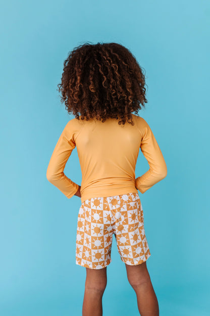 SUNBURST SWIM SHORTS