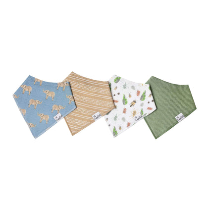 BABY BANDANA BIBS - PEANUT