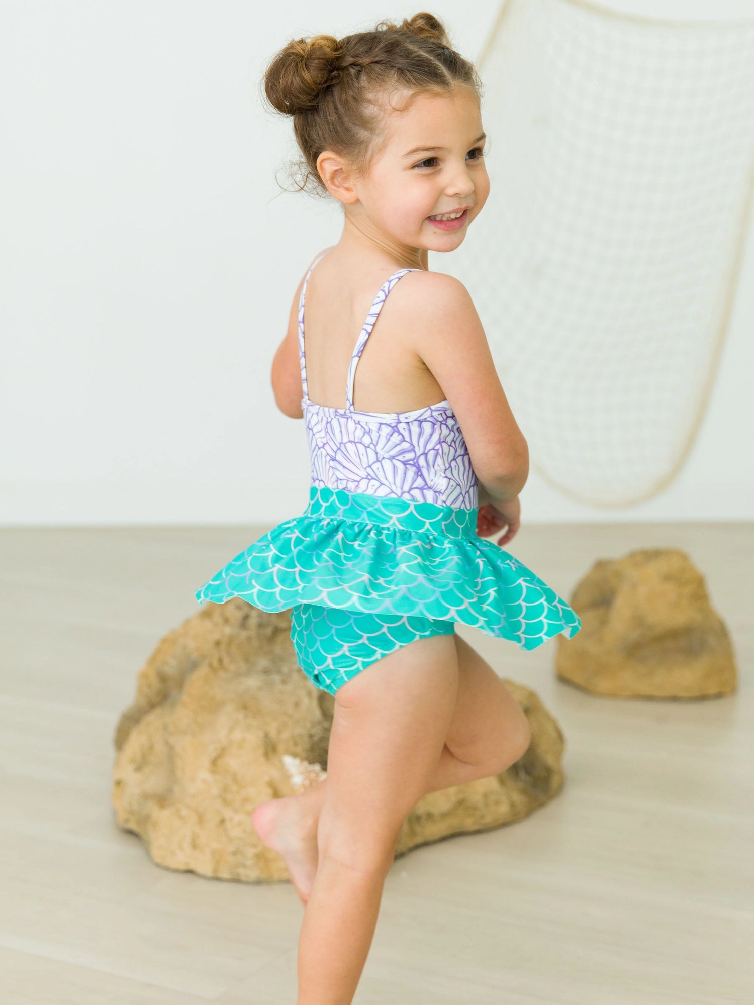 MERMAID BOW SKIRT ONE PIECE SWIMSUIT