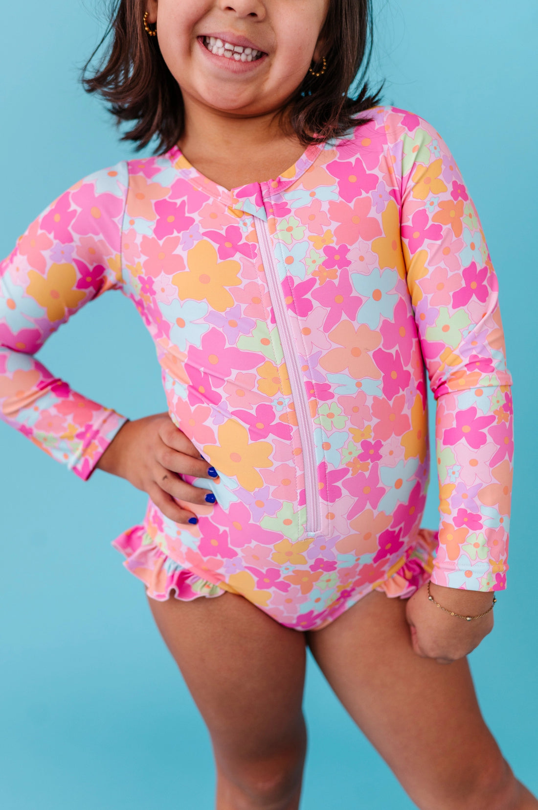 BLOSSOM ONE PIECE RASH GUARD