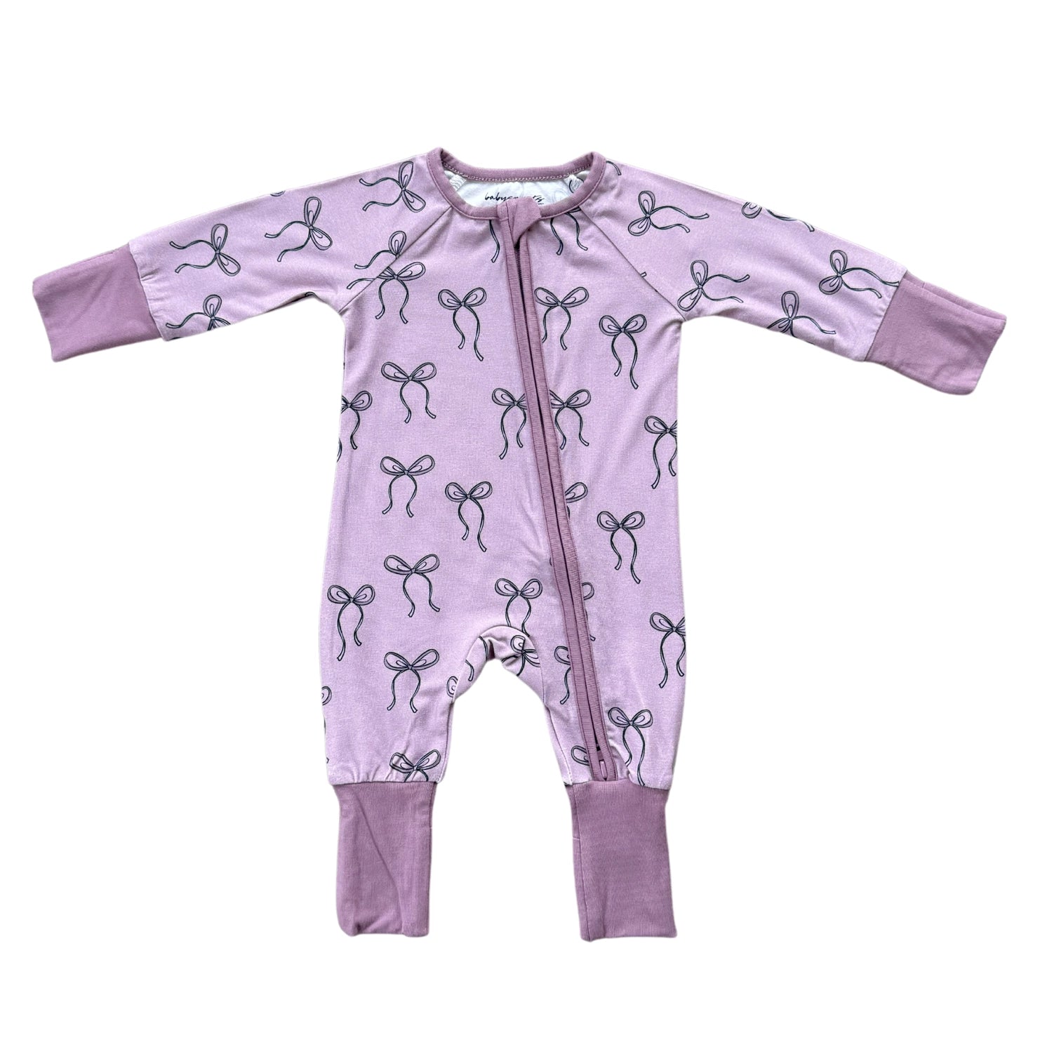 BOW LONG SLEEVE ROMPER