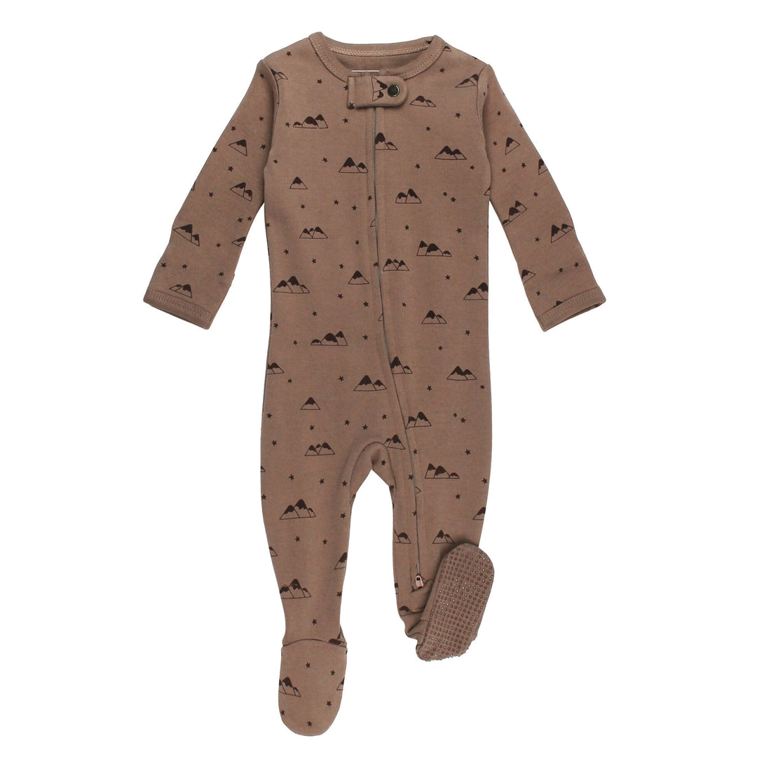 ORGANIC LATTE MOUNTAIN ZIPPER FOOTIE
