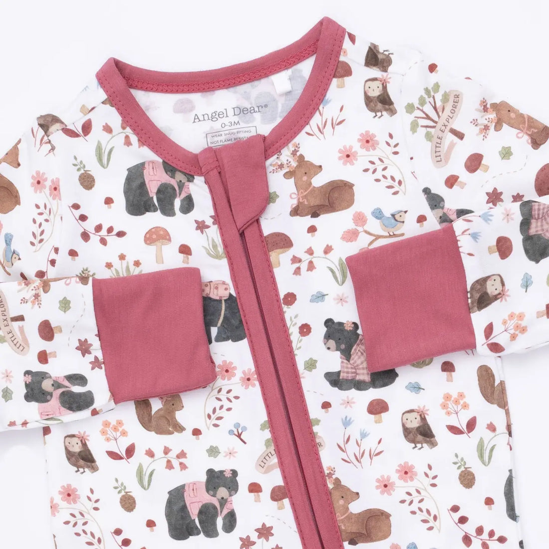 CONVERTIBLE ROMPER - PINK SOUTHERN WOODLAND
