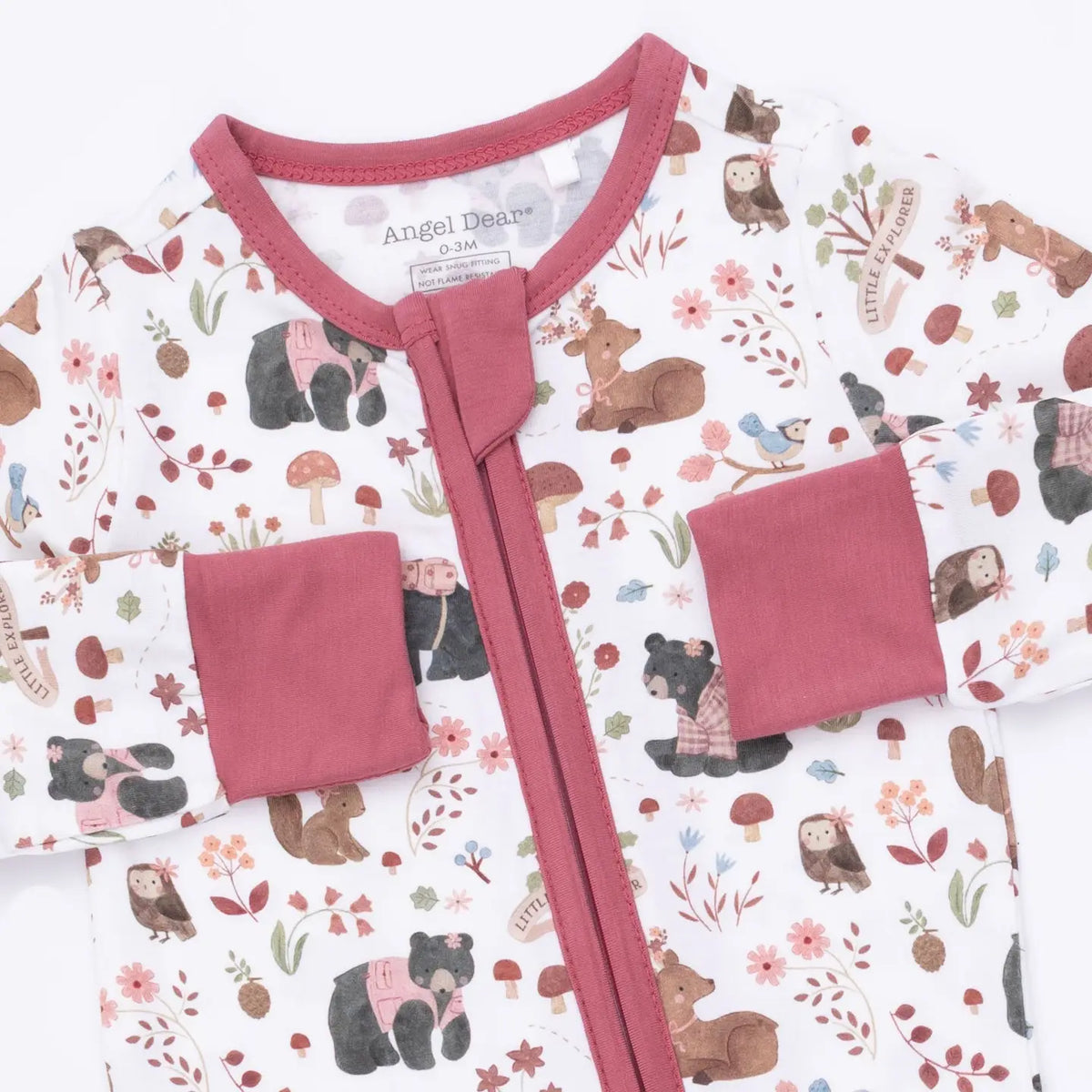 CONVERTIBLE ROMPER - PINK SOUTHERN WOODLAND