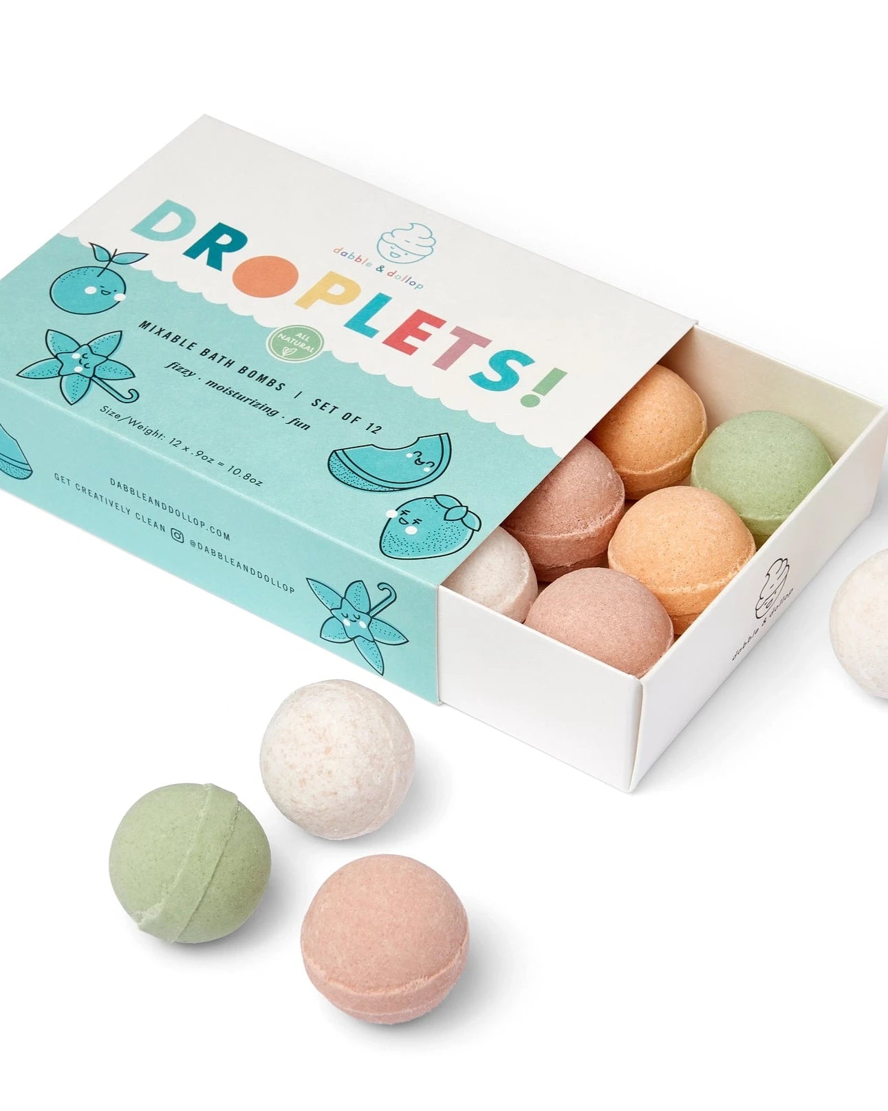 DROPLETS ALL NATURAL - MINI BATH BOMBS