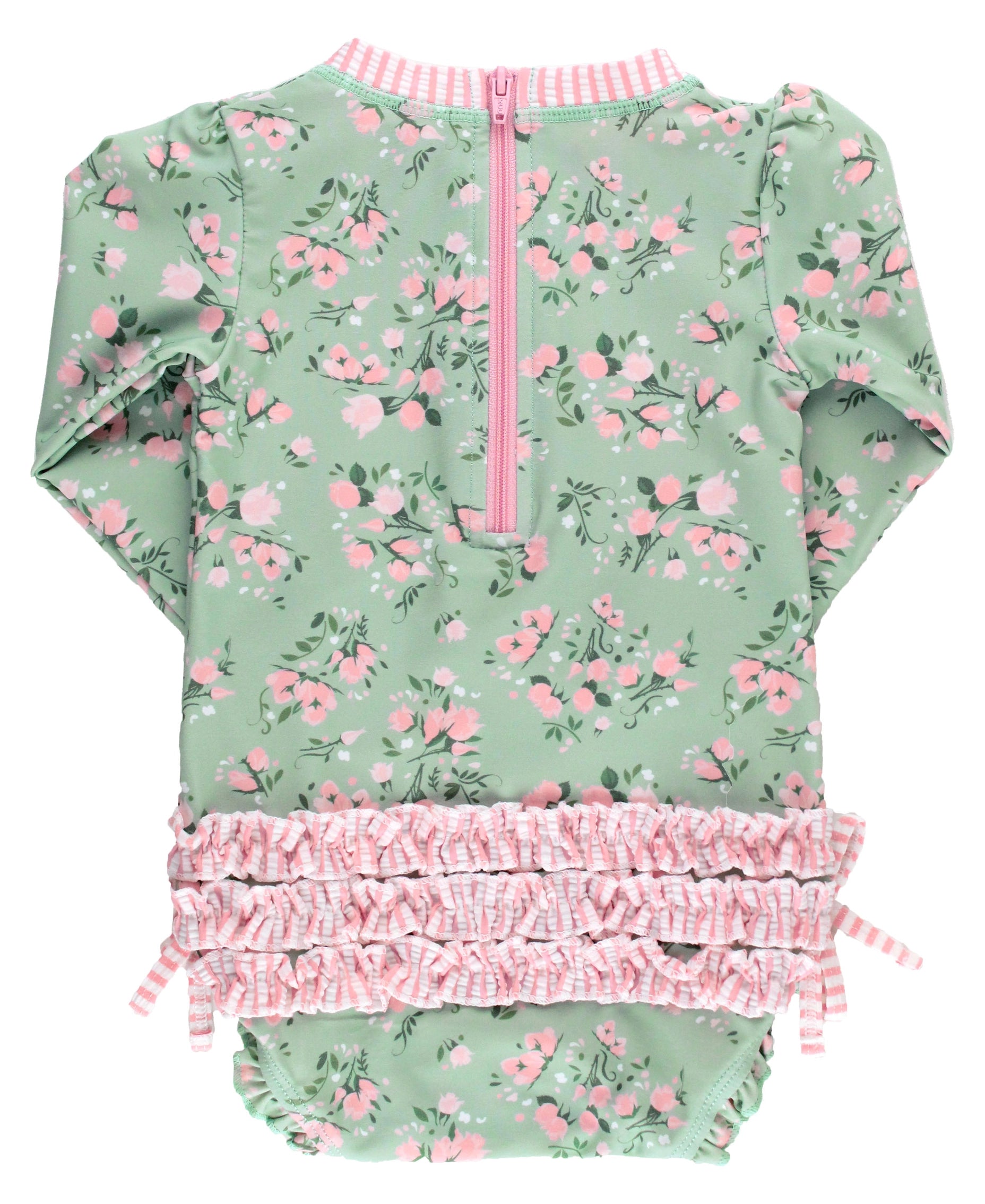 TEA ROSES LONG SLEEVE RASH GUARD