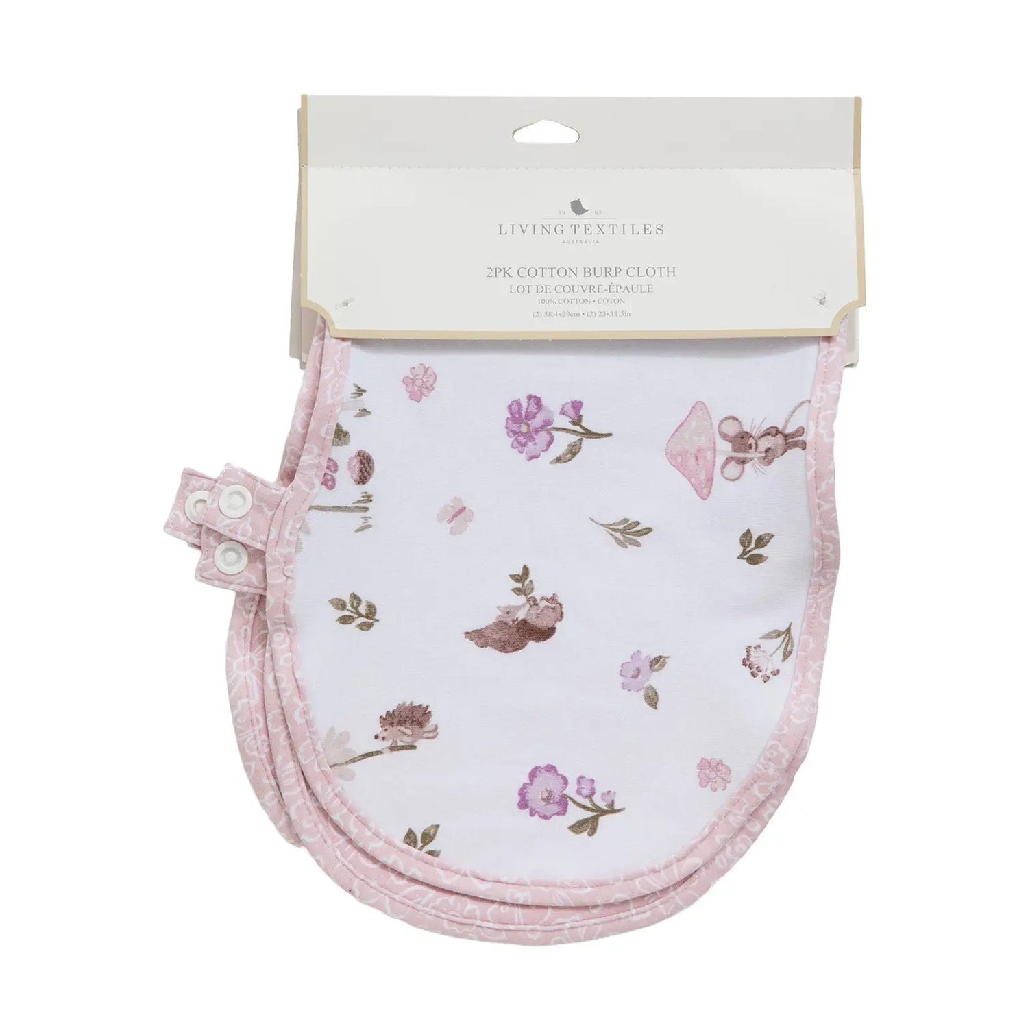 MUSHROOM HOUSE BURP CLOTH - 2 PACK