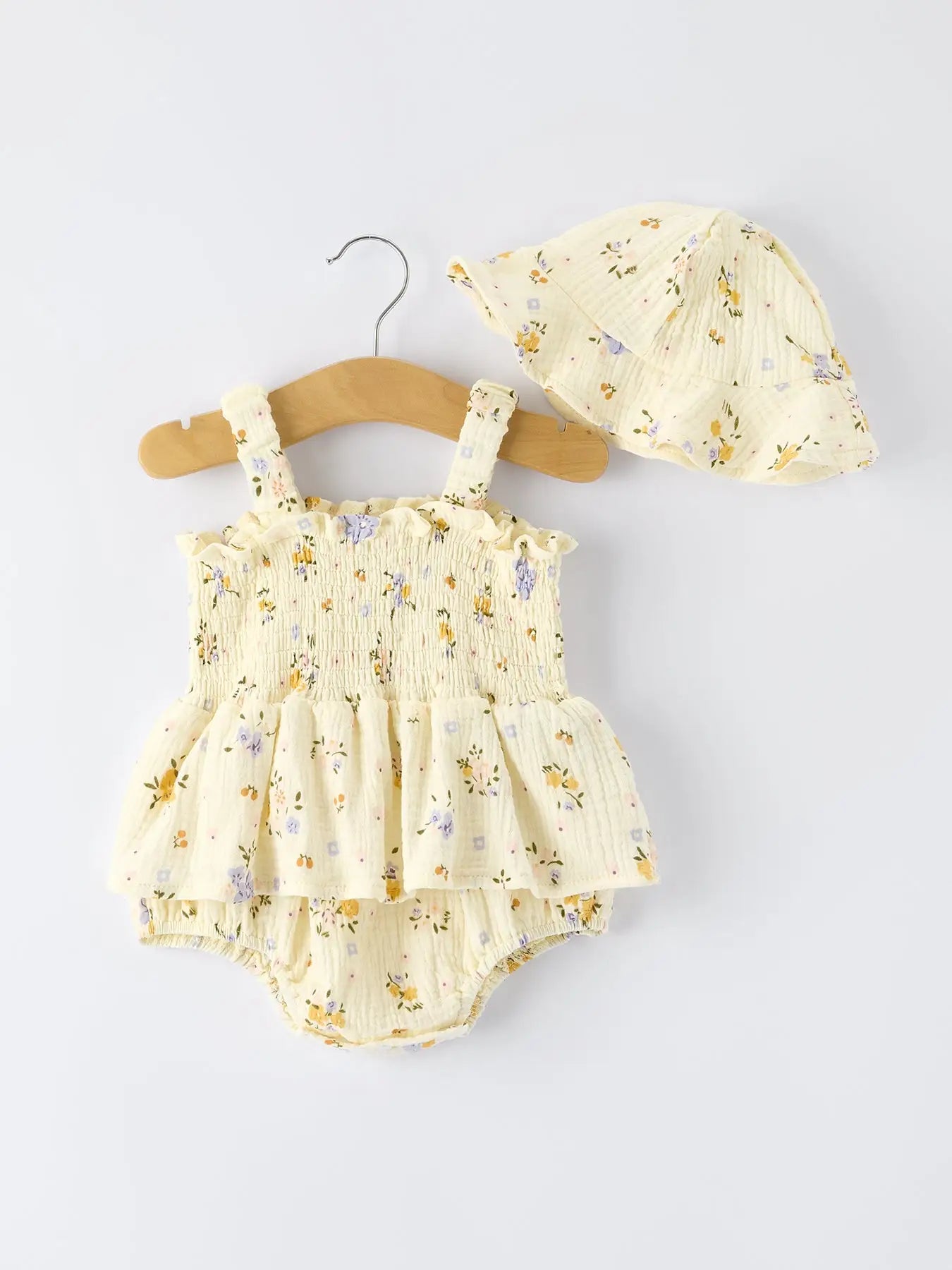 BUTTERCUP ROMPER AND HAT SET
