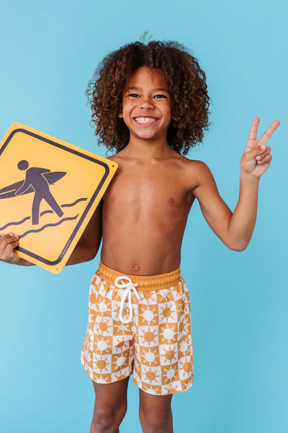 SUNBURST SWIM SHORTS