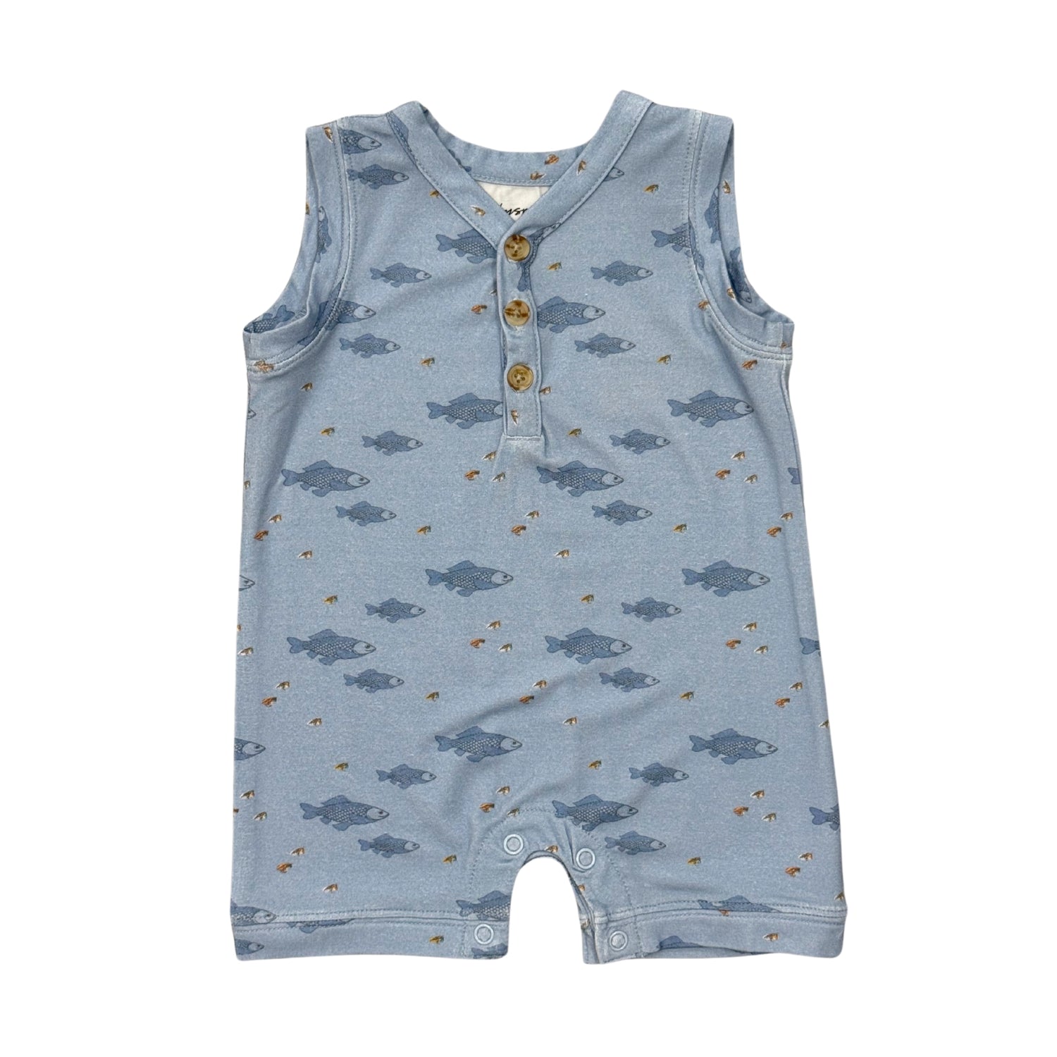FISH SLEEVELESS ROMPER