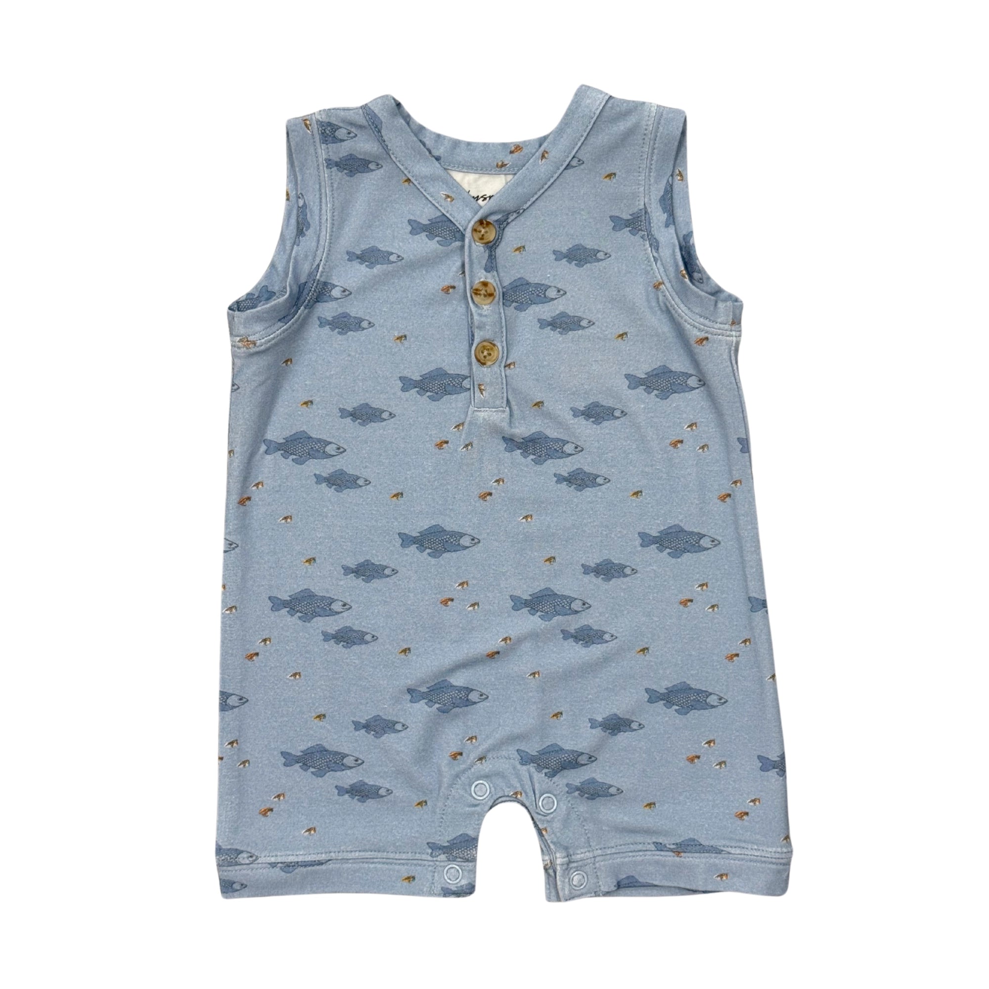 FISH SLEEVELESS ROMPER