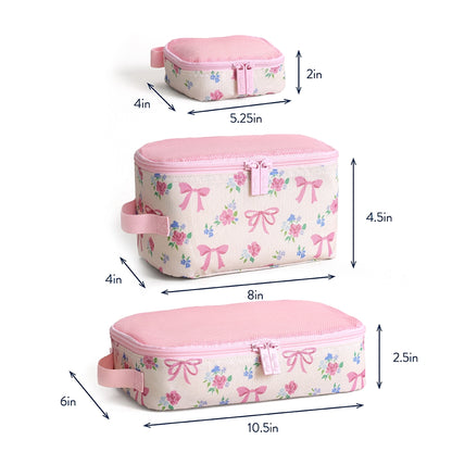 PACK LIKE A BOSS PACKING CUBES - RIBBONS + ROSES