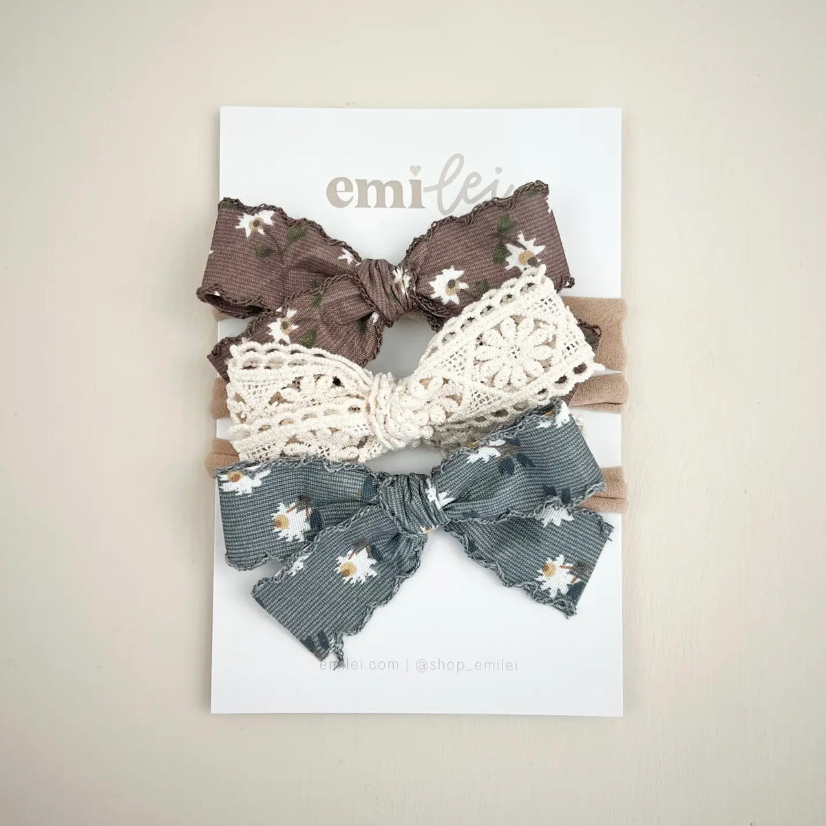 FALL FLORALS BOW HEADBAND SET