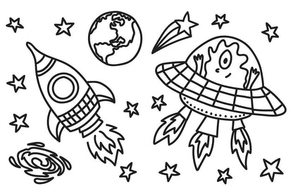MY FIRST BOOK OF OUTER SPACE - CHILDREN&